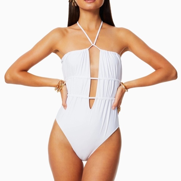 NWT Ramy Brook Marta Strapless One Piece Swimsuit M - Picture 1 of 15